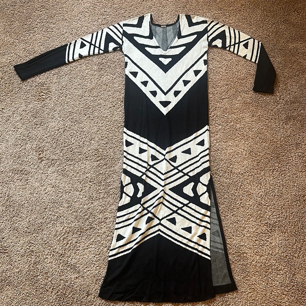 Free People Print Sweater Dress S